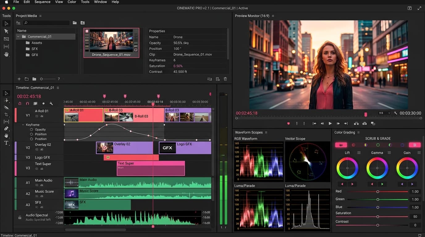 Reel of edited work